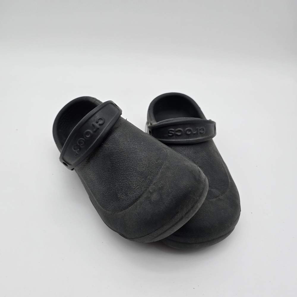 Crocs Sandals Womens 8 Black Bistro Clog Non Slip No Holes Bistro Chef